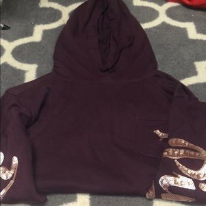 Maroon pink hoodie